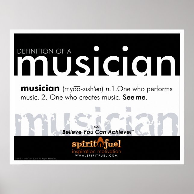 Poster definition - Musiker (Framsidan)
