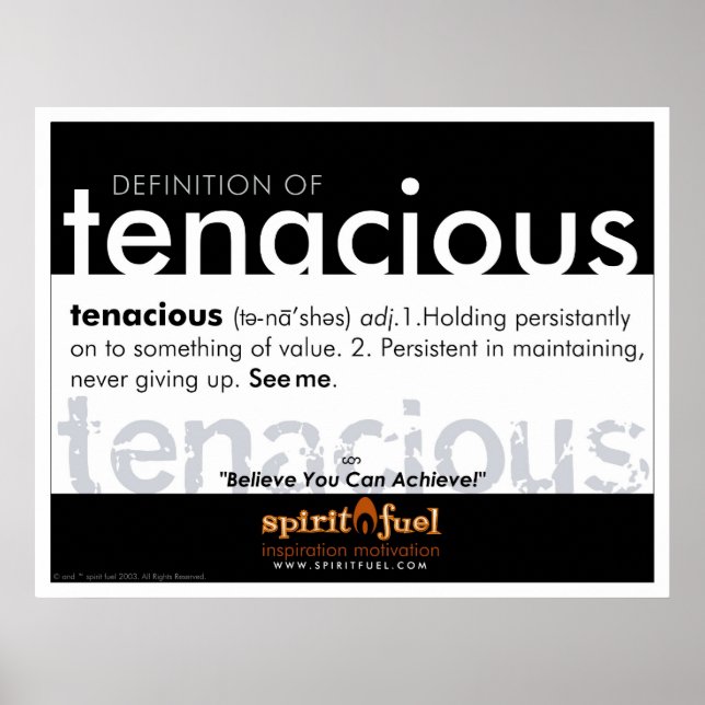 Poster definition - tensiös (Framsidan)