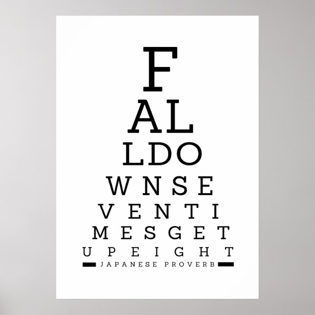 Poster Dekorationen Skriv ut vägg sju gånger (Framsidan)