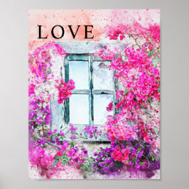 Poster Dekorprojektionsyta för hemvattenfärg i Off