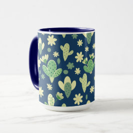 Poster Desert Cactus & Succulent Pattern Mugg