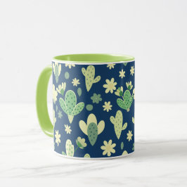 Poster Desert Cactus & Succulent Pattern Mugg
