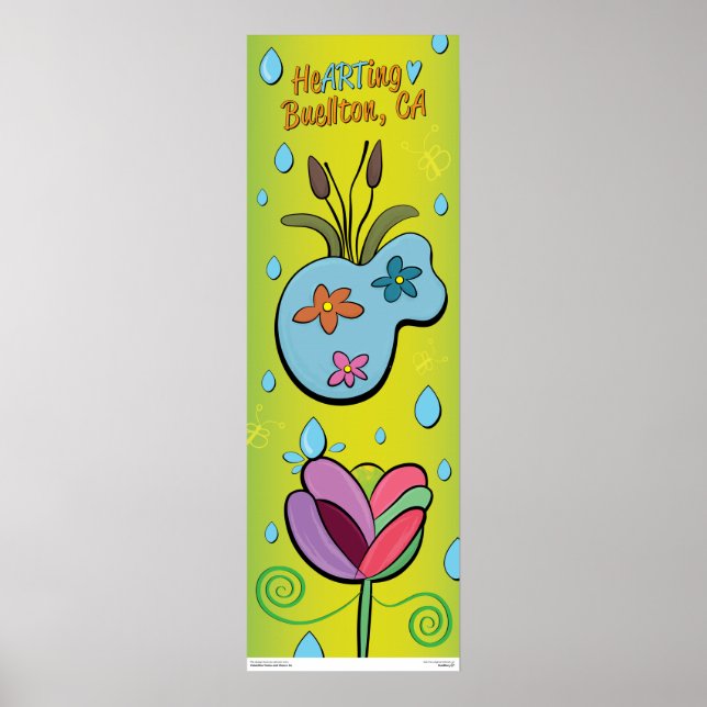 Poster - Det är Rining Flowers - Buellton.Art (Framsidan)