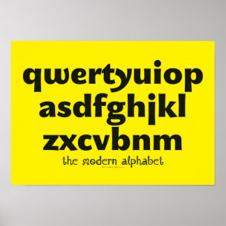 Poster - Det moderna alfabetet
