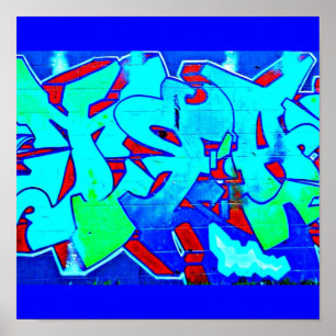Poster-dimma/Abstrakt-graffiti Gallery 1 Poster