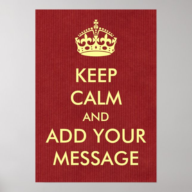 Poster din egen Behålla-Lugn (Framsidan)