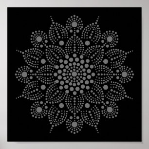 Poster din egen Blommigt Mandala