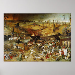 Poster dödstriumfen Pieter Brueghel