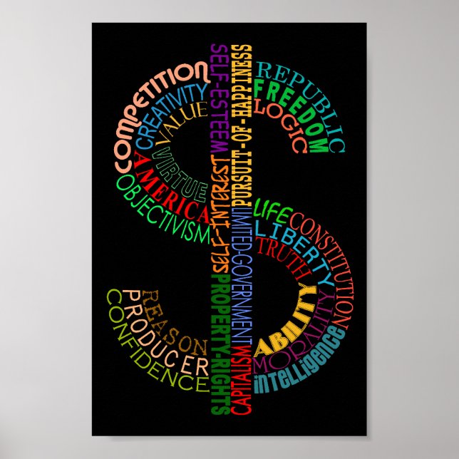 Poster dollartecken (Framsidan)