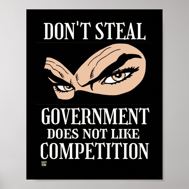 poster "DON'T STEAL...1". (Framsidan)