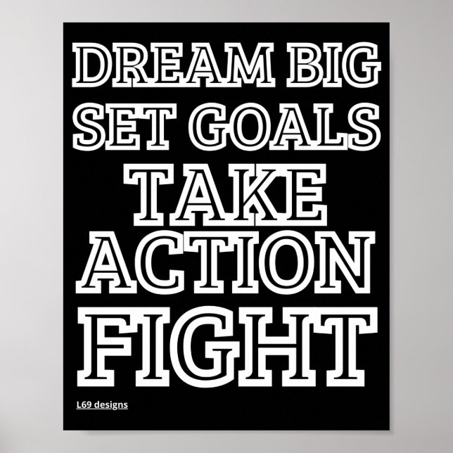poster "DREAM BIG.." (Framsidan)