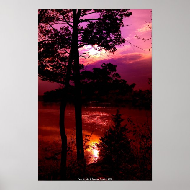 POSTER DSC_9022_sunset vid Pease Reserve (Framsidan)