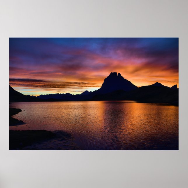 Poster du Pic du Midi d'Ossau au lever du jour (Framsidan)
