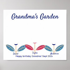 Poster DY-aktivitetsmall för handavtryck