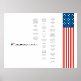 Poster Econo USA Constition American Flagga
