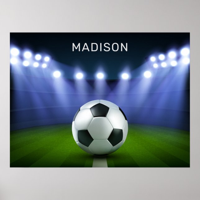 Poster eget namn Fotboll Stadium (Framsidan)