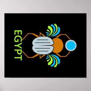 POSTER EGYPTEN SCARAB
