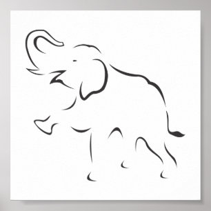 Pôster Elefante Poster