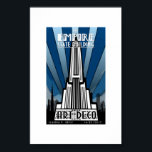 Poster - Empire state Byggande Art Deco<br><div class="desc">Empire state Bygger Art Deco Claudia P. Ortiz 14.2.2012 poster.</div>