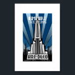 Poster - Empire state Byggande Art Deco<br><div class="desc">Empire state Bygger Art Deco Claudia P. Ortiz 14.2.2012 poster.</div>