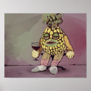 poster en bruten ananas