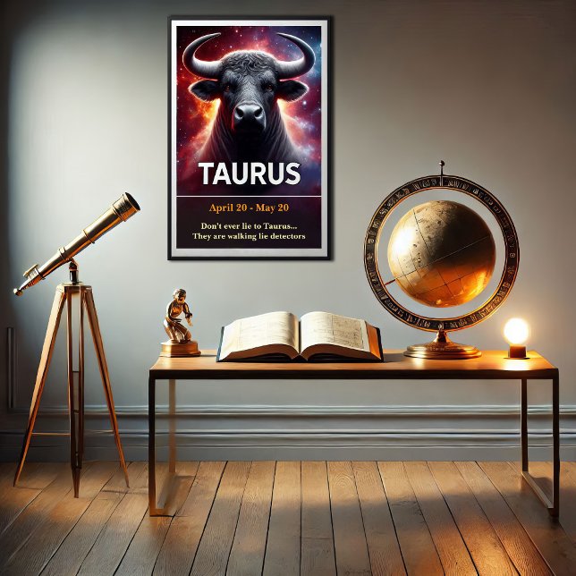 Poster en Cosmic Taurus Bull Zodiac (Skapare uppladdad)