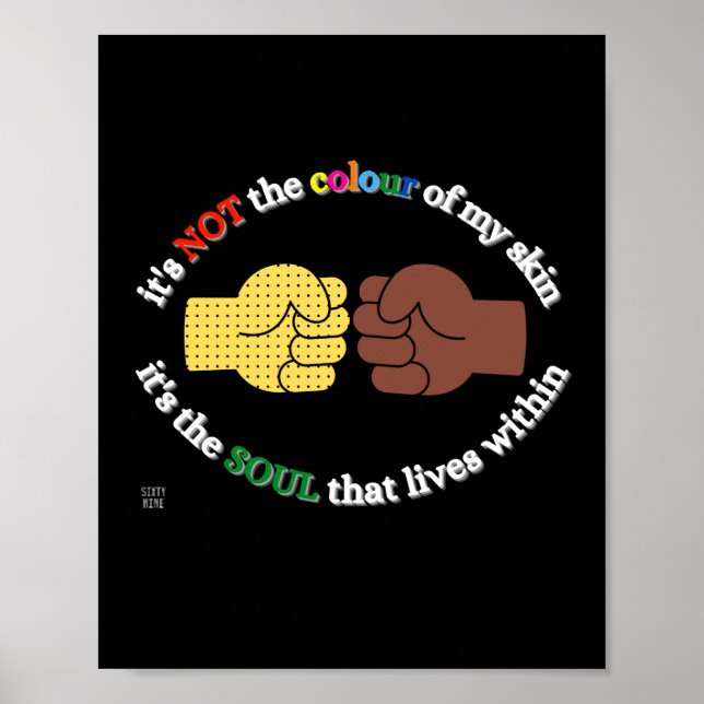 poster "END RACISM" (Framsidan)