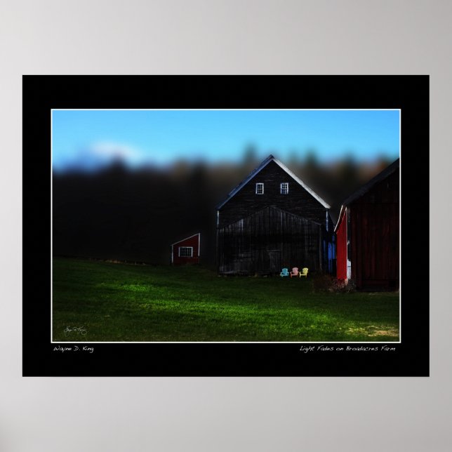 Poster endast ljustoningar på Broadacres Farm Imag (Framsidan)
