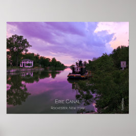 Poster - Erie Canal vid Sunset