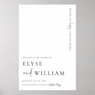 Poster Estelle Modern Minimal Välkommen Sign