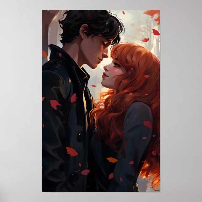 Poster - Ett par Kärlek Kiss (Framsidan)