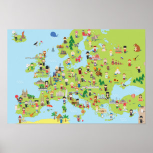 Poster - Europas geografiska historia Skolor