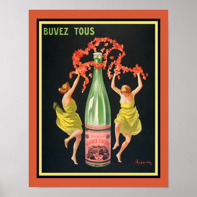 Poster Evian-Cachat Buvez-Tous Cappiello (Framsidan)