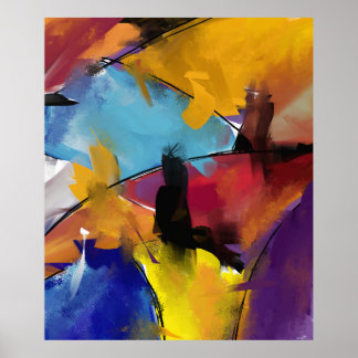 Poster Extra Grand modèle "Abstrakt 1412"