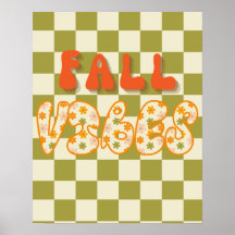Poster Fall Vibes Wall Art Decor