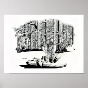 Poster - Fallenkamrat (svart)