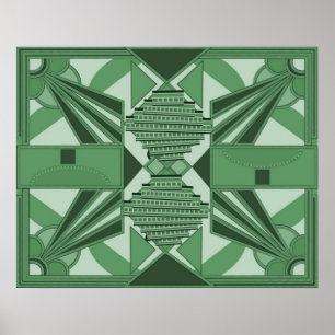 Poster färgad konsthandling