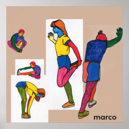 Poster färglöst vattenfärgsnollställningSretch-övn