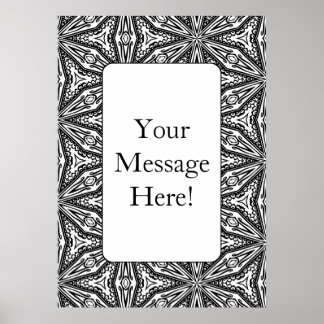 Poster färgningssida för geometrisk Mönster-Vuxen 