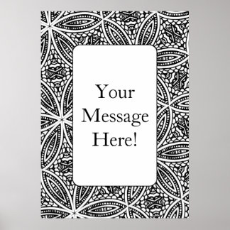 Poster färgningssida för geometrisk Mönster-Vuxen 