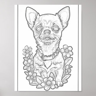 Poster färgsida för Chihuahua och Daisy