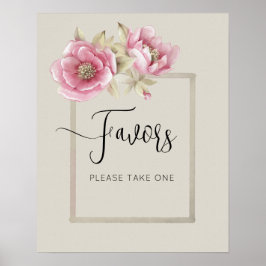 Poster Favors for bridal showers.