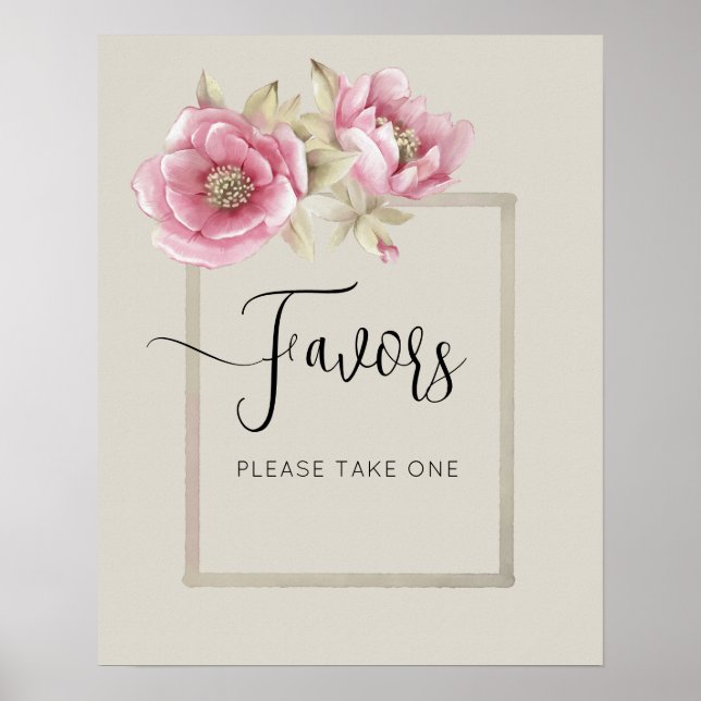 Poster Favors for bridal showers.  (Framsidan)