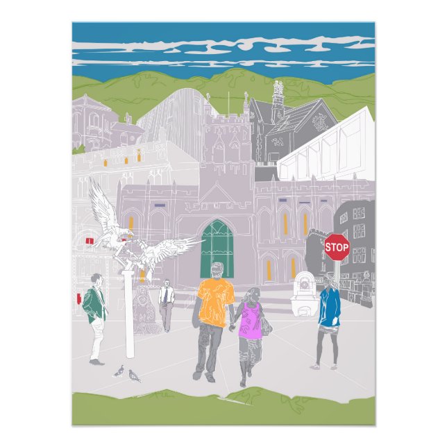 Poster felkonvertering av teckningsillustration (Framsidan)