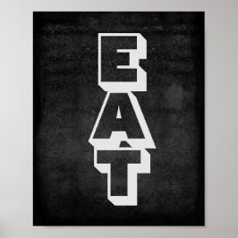 poster fet text på grått i nöd