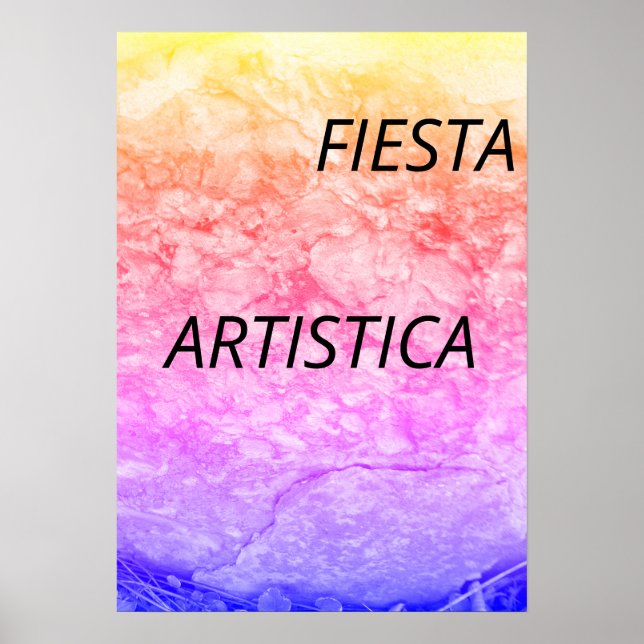 Poster. Fiesta Artistica Poster (Framsidan)