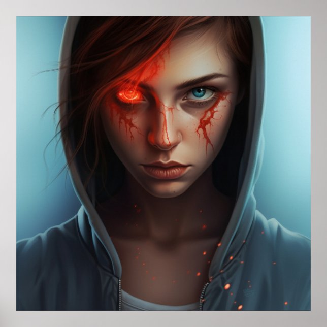 Poster Fille Super-Héros (Framsidan)