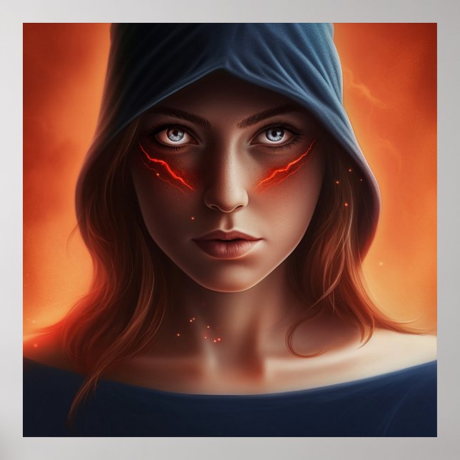 Poster Fille Super-Héros (Framsidan)