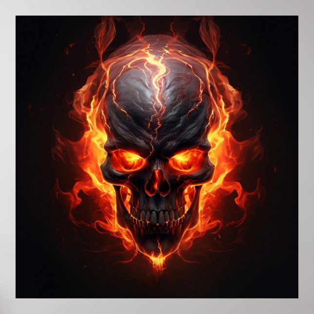 Poster Firestorm Skull (Framsidan)