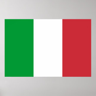 Poster: flagga Italien Poster